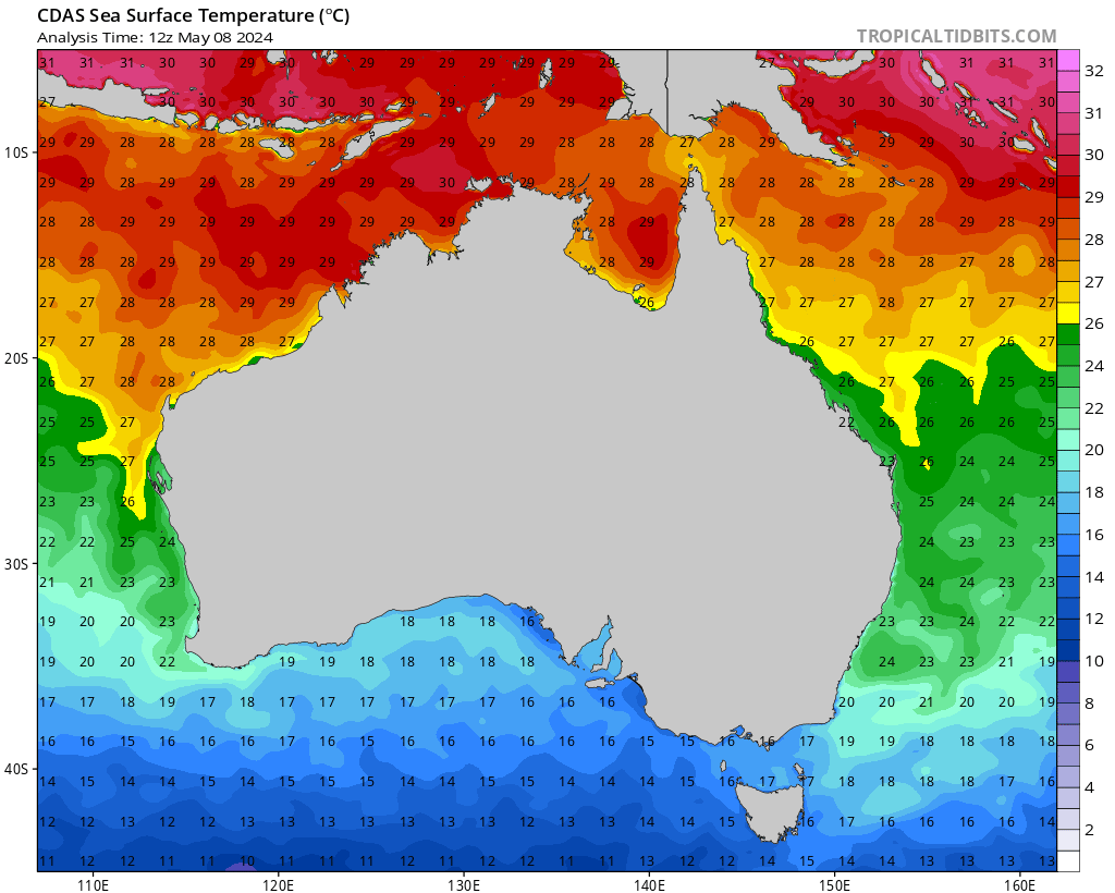 Temperatura Mare Australia