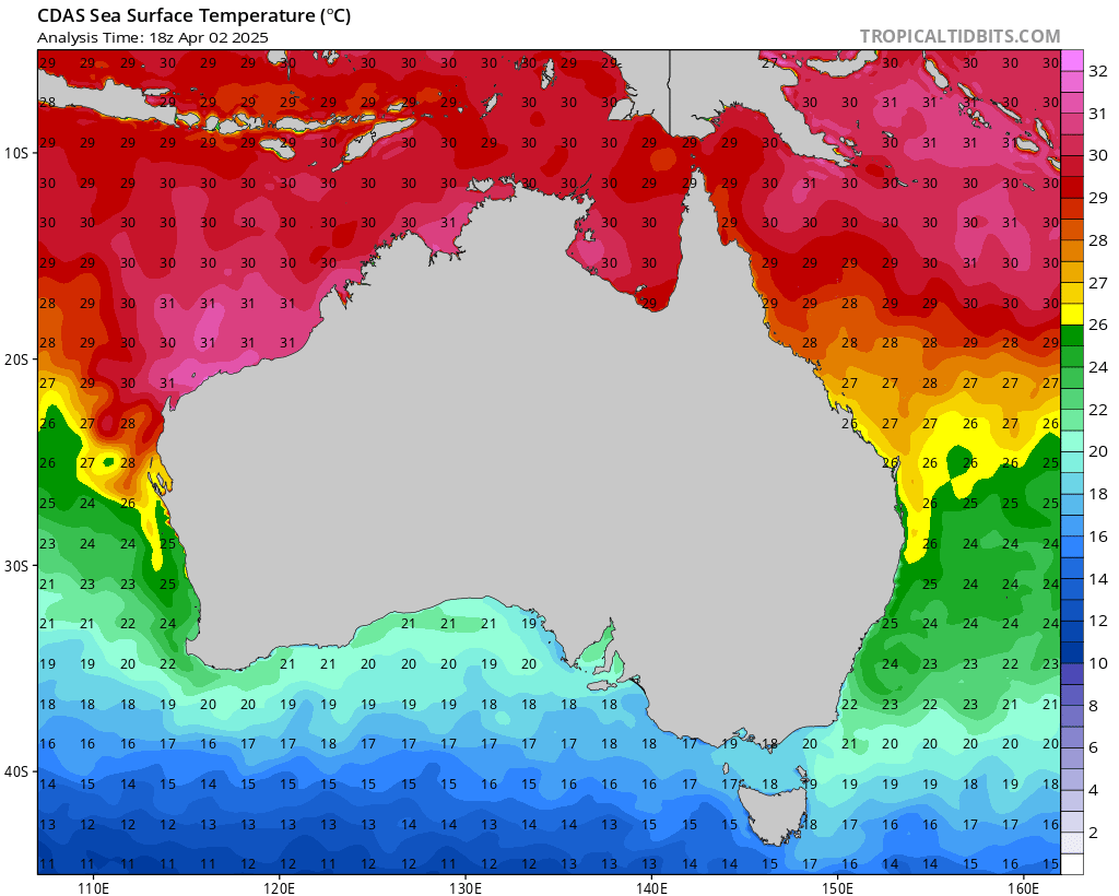 Temperatura Mare Australia