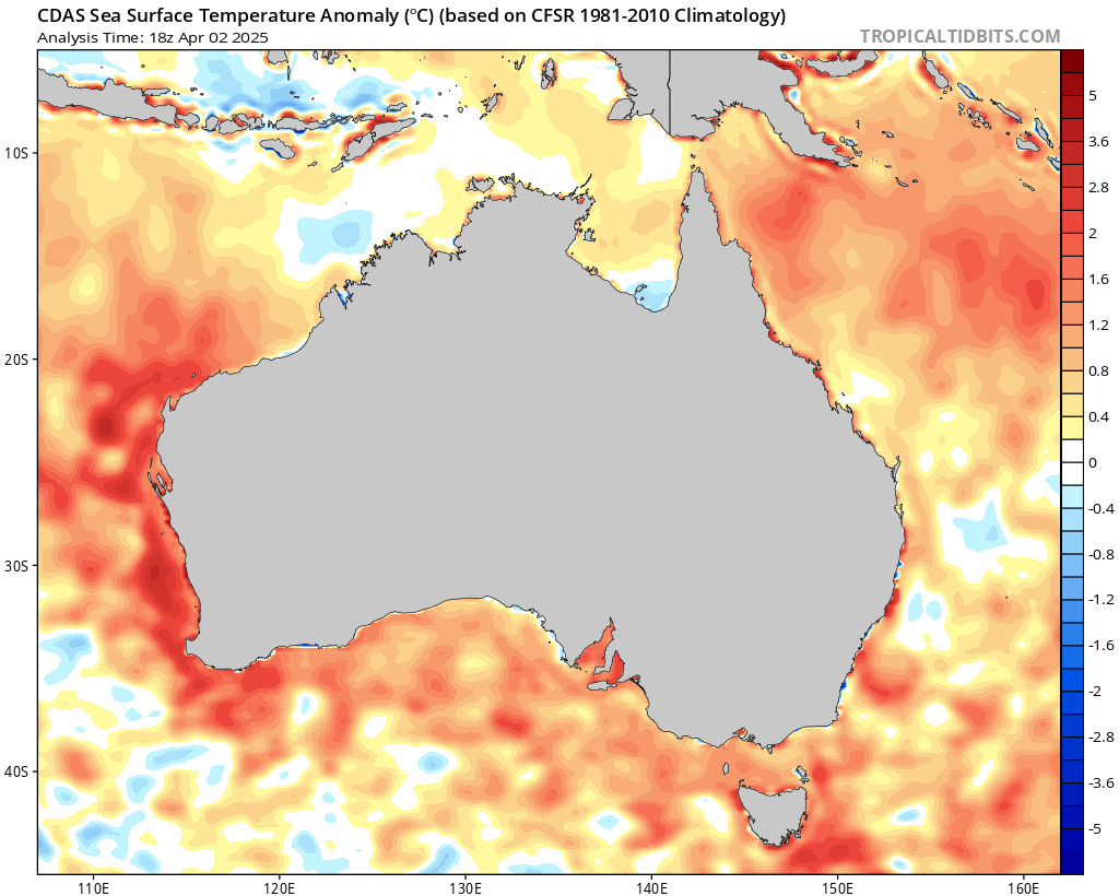 Anomalia Temp. Mare Australia