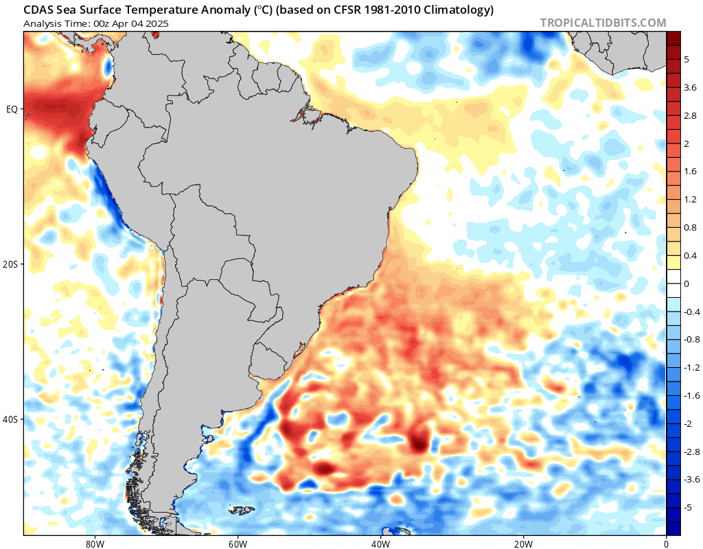 Anomalia Temp. Sud Atlantico