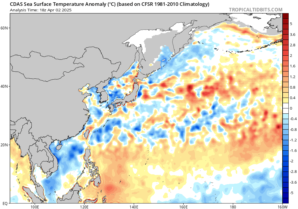 Anomalia Temp. Ovest Pacifico